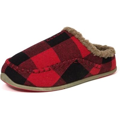 Deer Stags Men's Nordic Slipper Red/Black 9 EEE US W (3E) Deer Stags Men's Nordic Slipper Red/Black 9 EEE US W (3E)