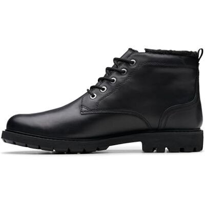 Clarks Brantin Plain Mens Black Leather, 8 Clarks Brantin Plain Mens Black Leather, 8