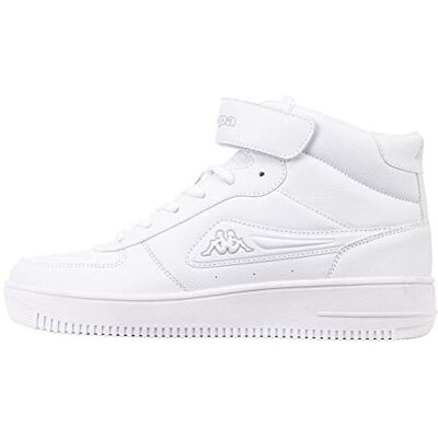 Kappa Unisex Bash Mid Sneaker, Weiß, 37 EU Kappa Unisex Bash Mid Sneaker, Weiß, 37 EU