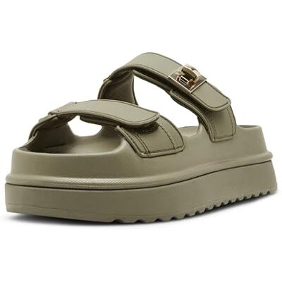 Steve Madden Damen Bigschmona Schiebe-Sandalen, Olive Jelly, 38 EU Steve Madden Damen Bigschmona Schiebe-Sandalen, Olive Jelly, 38 EU