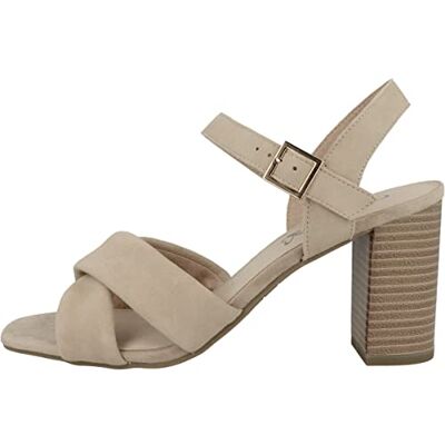 CAPRICE Damen Sandalette 9-9-28302-20 205, Braun (Cement Suede), 39 EU CAPRICE Damen Sandalette 9-9-28302-20 205, Braun (Cement Suede), 39 EU