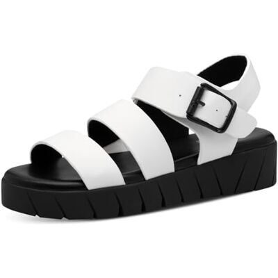 S. Oliver Damen Sandalen mit Dicker Sohle modern, Mehrfarbig (White/Black), 40 EU S. Oliver Damen Sandalen mit Dicker Sohle modern, Mehrfarbig (White/Black), 40 EU