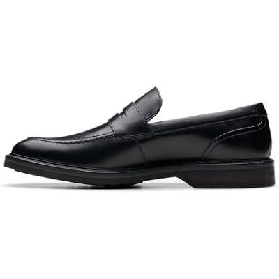 Clarks Herren Aldwin Step, Schwarzes Leder, 41.5 EU Clarks Herren Aldwin Step, Schwarzes Leder, 41.5 EU