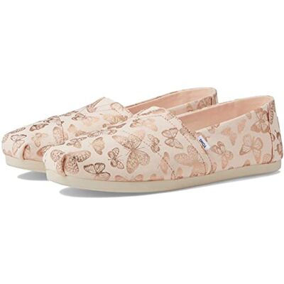 TOMS Damen Alpargata PrintLoafer Flat, Pink Buterfly, 35.5 EU TOMS Damen Alpargata PrintLoafer Flat, Pink Buterfly, 35.5 EU