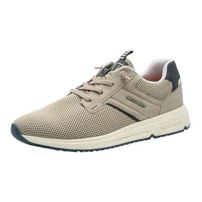 MARCO TOZZI Herren Sneaker Wechselfußbett leicht Flexible Laufsohle elastische Schnürung Modern, grau (Grey Comb), 46 EU MARCO TOZZI Herren Sneaker Wechselfußbett leicht Flexible Laufsohle elastische Schnürung Modern, grau (Grey Comb), 46 EU