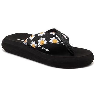 Rocket Dog Spotlight Damien-Flip-Flop-Sandalen mit bequemem Schaumstoff, Schwarz mit Gänseblümchen, 41 EU Rocket Dog Spotlight Damien-Flip-Flop-Sandalen mit bequemem Schaumstoff, Schwarz mit Gänseblümchen, 41 EU