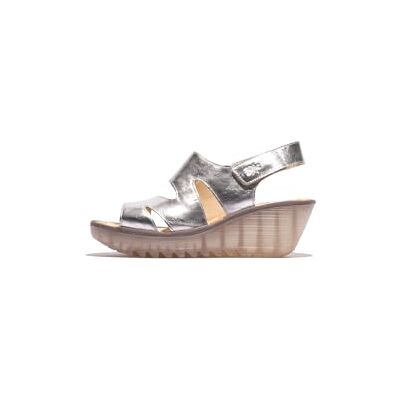 FLY London YAAD604FLY, Sandal Women's Fashion Shoes, SILVER, 42 FLY London YAAD604FLY, Sandal Women's Fashion Shoes, SILVER, 42
