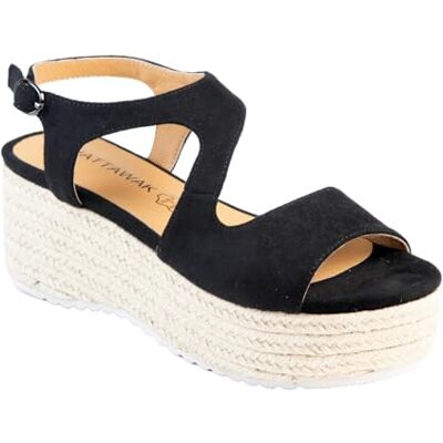 CHATTAWAK Damen 18HJOSTAVNOIR41 Sandale mit Absatz, V Schwarz, 41 EU, V schwarz, 41 EU CHATTAWAK Damen 18HJOSTAVNOIR41 Sandale mit Absatz, V Schwarz, 41 EU, V schwarz, 41 EU