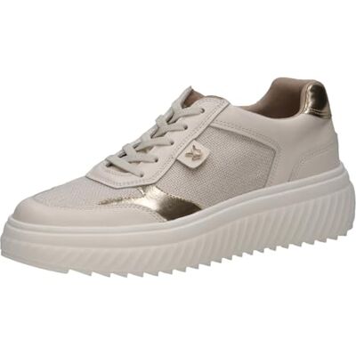 CAPRICE Damen Sneaker flach, Gelb (Vanilla Comb), 38 CAPRICE Damen Sneaker flach, Gelb (Vanilla Comb), 38