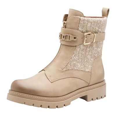 MARCO TOZZI Damen 2-86401-45 Stiefelette, Beige Comb, 38 EU MARCO TOZZI Damen 2-86401-45 Stiefelette, Beige Comb, 38 EU