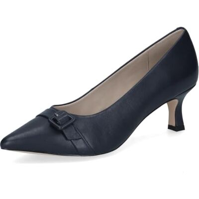 CAPRICE Damen Pumps aus Leder, Blau (Ocean Nappa), 41 CAPRICE Damen Pumps aus Leder, Blau (Ocean Nappa), 41