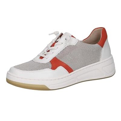 CAPRICE Damen Sneaker flach mit Schnürsenkeln Low Top, Weiß (White Comb), 38 EU CAPRICE Damen Sneaker flach mit Schnürsenkeln Low Top, Weiß (White Comb), 38 EU