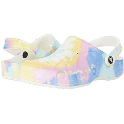 Crocs Unisex Erwachsene Baya Tie Dye Clog Clog, White/Multi, 45/46 EU Crocs Unisex Erwachsene Baya Tie Dye Clog Clog, White/Multi, 45/46 EU
