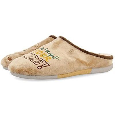 HOT POTATOES Herren golspie Hausschuh, beige, 40 EU HOT POTATOES Herren golspie Hausschuh, beige, 40 EU