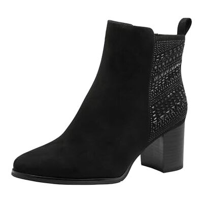 MARCO TOZZI Damen Stiefeletten mit Blockabsatz Elegant, Schwarz (Black), 39 EU MARCO TOZZI Damen Stiefeletten mit Blockabsatz Elegant, Schwarz (Black), 39 EU