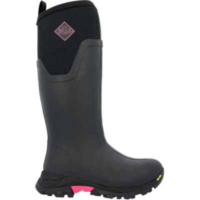 Muck Boots Arctic Ice Tall Wellingtons BlackHot Pink Muck Boots Arctic Ice Tall Wellingtons BlackHot Pink