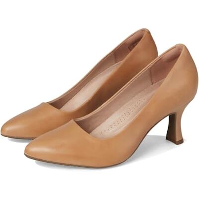 Clarks Damen Kataleyna Gem Pumps, Warmes, beigefarbenes Leder, 40 EU Clarks Damen Kataleyna Gem Pumps, Warmes, beigefarbenes Leder, 40 EU
