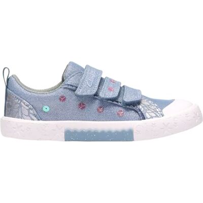 Clarks Foxing Trim T. Childrens Denim Canvas, 4.5 Clarks Foxing Trim T. Childrens Denim Canvas, 4.5