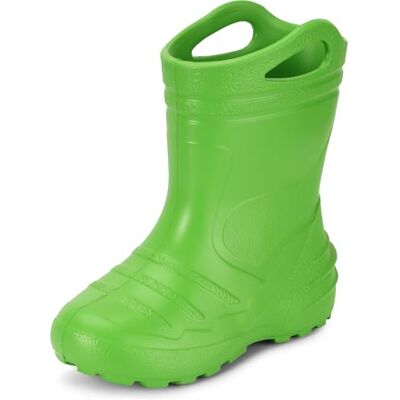 Ladeheid Gummistiefel Kinder federleichte Eva Regenstiefel für Mädchen und Jungen Thermo Gummistiefel gefüttert KL051 (Grün, 24 EU) Ladeheid Gummistiefel Kinder federleichte Eva Regenstiefel für Mädchen und Jungen Thermo Gummistiefel gefüttert KL051 (Grün, 24 EU)