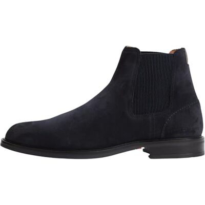 Tommy Hilfiger Herren Corporate Dressy Suede Chelsea Fm0fm05953 Niedrige Stiefel, Blau, Marineblau, 45 EU Tommy Hilfiger Herren Corporate Dressy Suede Chelsea Fm0fm05953 Niedrige Stiefel, Blau, Marineblau, 45 EU