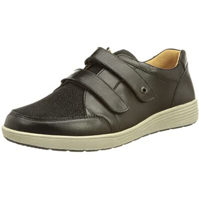 Ganter Damen Gevoelig Klara-K Sneaker, Schwarz, 37 EU Weit Ganter Damen Gevoelig Klara-K Sneaker, Schwarz, 37 EU Weit