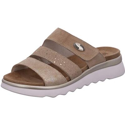 Rohde Damen Pantoletten Clogs Keilabsatz Parma 5402, Größe:42 EU, Farbe:Beige Rohde Damen Pantoletten Clogs Keilabsatz Parma 5402, Größe:42 EU, Farbe:Beige