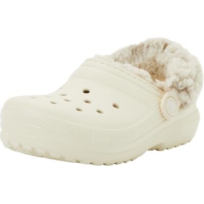 Crocs ,Unisex Kinder,Classic Fleece Lined Clog K,Summit White,34-35 Crocs ,Unisex Kinder,Classic Fleece Lined Clog K,Summit White,34-35