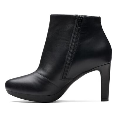 Clarks Damen Ambyr Rise Stiefelette, Schwarz Leder, 9.5 Clarks Damen Ambyr Rise Stiefelette, Schwarz Leder, 9.5
