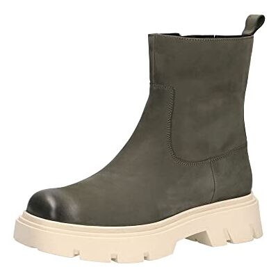 CAPRICE Leder Stiefelette mit Absatz Grün 25472 CAPRICE Leder Stiefelette mit Absatz Grün 25472