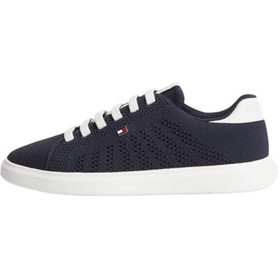 Tommy Hilfiger Damen Th Icon Light Knit Sneaker FW0FW09401 Low-Top, Blau, Größe 39,5 Tommy Hilfiger Damen Th Icon Light Knit Sneaker FW0FW09401 Low-Top, Blau, Größe 39,5