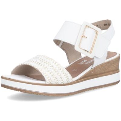 Remonte Damen Sandalen D6453-81 Weiss-Gold/Weiss / 81 43 EU Remonte Damen Sandalen D6453-81 Weiss-Gold/Weiss / 81 43 EU