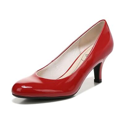 LifeStride Damen Parigi Dress Pump, Feuerrotes Lack, 40 EU Weit LifeStride Damen Parigi Dress Pump, Feuerrotes Lack, 40 EU Weit
