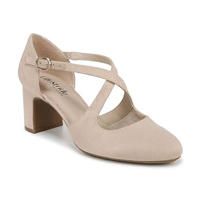 LifeStride Womens Classic Strappy Block Heel, Zartes Taupe, 40 EU LifeStride Womens Classic Strappy Block Heel, Zartes Taupe, 40 EU
