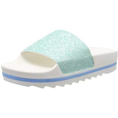 The White Brand L0270 Damen Peeptoe Sandalen, Türkis (Turquoise Turquoise), 37 EU The White Brand L0270 Damen Peeptoe Sandalen, Türkis (Turquoise Turquoise), 37 EU