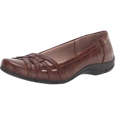 LifeStride Damen Diverse Flach, Dark Tan, 40 EU Weit LifeStride Damen Diverse Flach, Dark Tan, 40 EU Weit