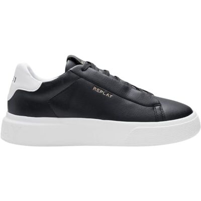Replay Herren Cupsole Sneaker, Black (Schwarz), 45 Replay Herren Cupsole Sneaker, Black (Schwarz), 45