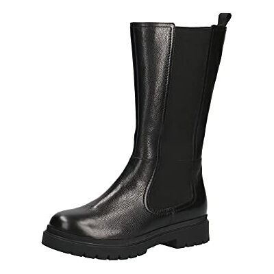 CAPRICE Leder Stiefelette mit Absatz Schwarz 25356 CAPRICE Leder Stiefelette mit Absatz Schwarz 25356
