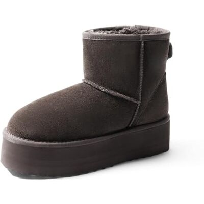 DREAM PAIRS Wildleder Klassische Plattformstiefel Wasserabweisende Winterstiefel Schneestiefel Gedächtnisschaum Rutschfest FuzzyClassic für Damen DREAM PAIRS Wildleder Klassische Plattformstiefel Wasserabweisende Winterstiefel Schneestiefel Gedächtnisschaum Rutschfest FuzzyClassic für Damen
