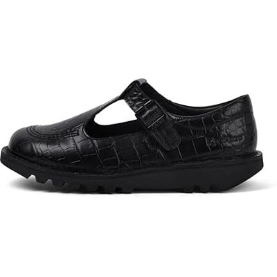 Kickers Damen Kick T Bar Croc Lederschuhe, Schwarz, 39 EU, Schwarz, 39 EU Kickers Damen Kick T Bar Croc Lederschuhe, Schwarz, 39 EU, Schwarz, 39 EU