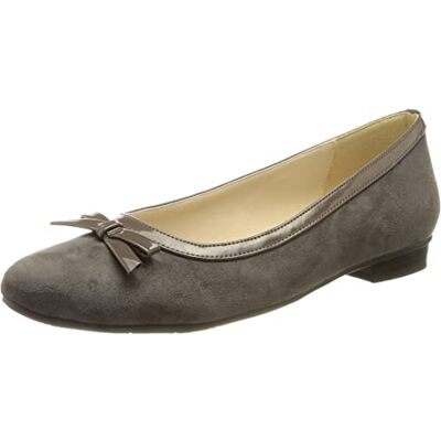 Hirschkogel Damen 3003424 Ballerinas, anthrazit, 35 EU Hirschkogel Damen 3003424 Ballerinas, anthrazit, 35 EU