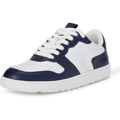 Amazon Damen Niedrige Sneaker, Tennisschuh, Retro, Marineblau Weiß, 39.5 EU Amazon Damen Niedrige Sneaker, Tennisschuh, Retro, Marineblau Weiß, 39.5 EU