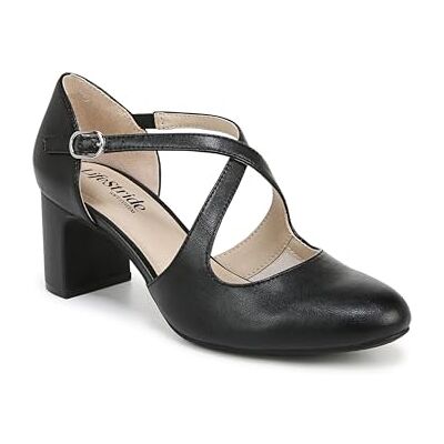 LifeStride Klassischer Blockabsatz für Damen mit Riemchen, Schwarz, 37.5 EU LifeStride Klassischer Blockabsatz für Damen mit Riemchen, Schwarz, 37.5 EU
