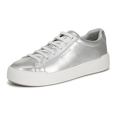 Vionic Damen Colbie Sneaker, Silber, 38.5 EU Weit Vionic Damen Colbie Sneaker, Silber, 38.5 EU Weit