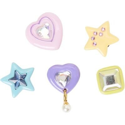 Crocs Dazzling Gems Unisex-Schuhanhänger, mehrfarbig, Einheitsgröße, 5 Stück, mehrfarbig, Einheitsgröße Crocs Dazzling Gems Unisex-Schuhanhänger, mehrfarbig, Einheitsgröße, 5 Stück, mehrfarbig, Einheitsgröße