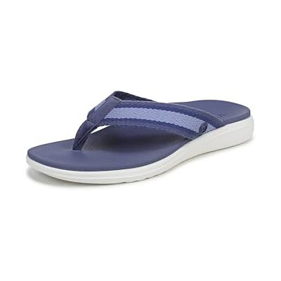 Vionic Damen Indigo Flache Sandals, Blaues Nylon, Mittel, EU 40 Vionic Damen Indigo Flache Sandals, Blaues Nylon, Mittel, EU 40