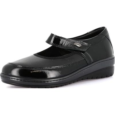 GRÜNLAND Damen Nile Komfort-Ballerina Aus Flexiblem Stretch-Material, Elastische Re-Soft-Fußsohle Weichem Und Fell, Angepasste Passform Dicke,, Schwarz, 41 EU GRÜNLAND Damen Nile Komfort-Ballerina Aus Flexiblem Stretch-Material, Elastische Re-Soft-Fußsohle Weichem Und Fell, Angepasste Passform Dicke,, Schwarz, 41 EU