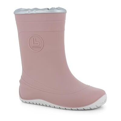 Bareboo Barelastic Regenstiefel für Mädchen, Altrosa-Grau, 25 EU Weit Bareboo Barelastic Regenstiefel für Mädchen, Altrosa-Grau, 25 EU Weit