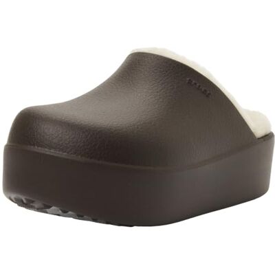 Crocs ,Damen,Dylan Platform Lined Clog,Espresso/Sandstein,41-42 Crocs ,Damen,Dylan Platform Lined Clog,Espresso/Sandstein,41-42