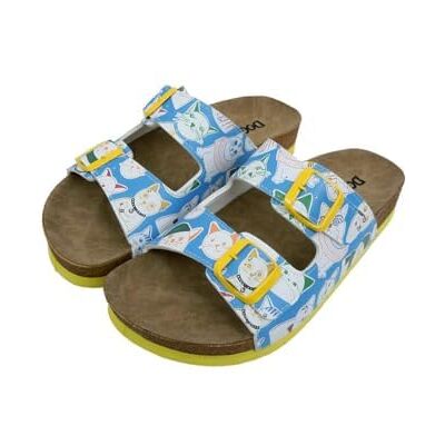 DOGO Stella Meow Mix Vegan Sandalen - Lässige Schuhe für Katzenliebhaber DOGO Stella Meow Mix Vegan Sandalen - Lässige Schuhe für Katzenliebhaber