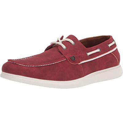 Stacy Adams Herren Reid Boat Shoe Bootsschuh, Rot/Ausflug, einfarbig (Getaway Solids), 44 EU Stacy Adams Herren Reid Boat Shoe Bootsschuh, Rot/Ausflug, einfarbig (Getaway Solids), 44 EU